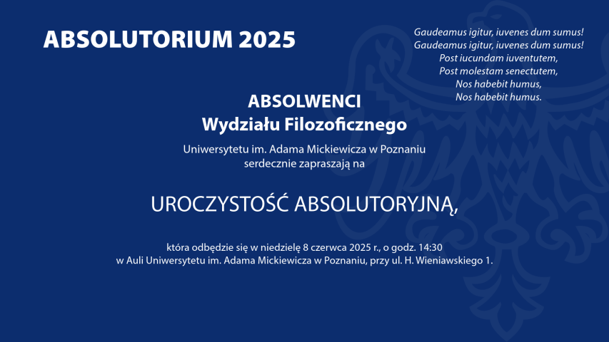 Zaproszenie na absolutorium
